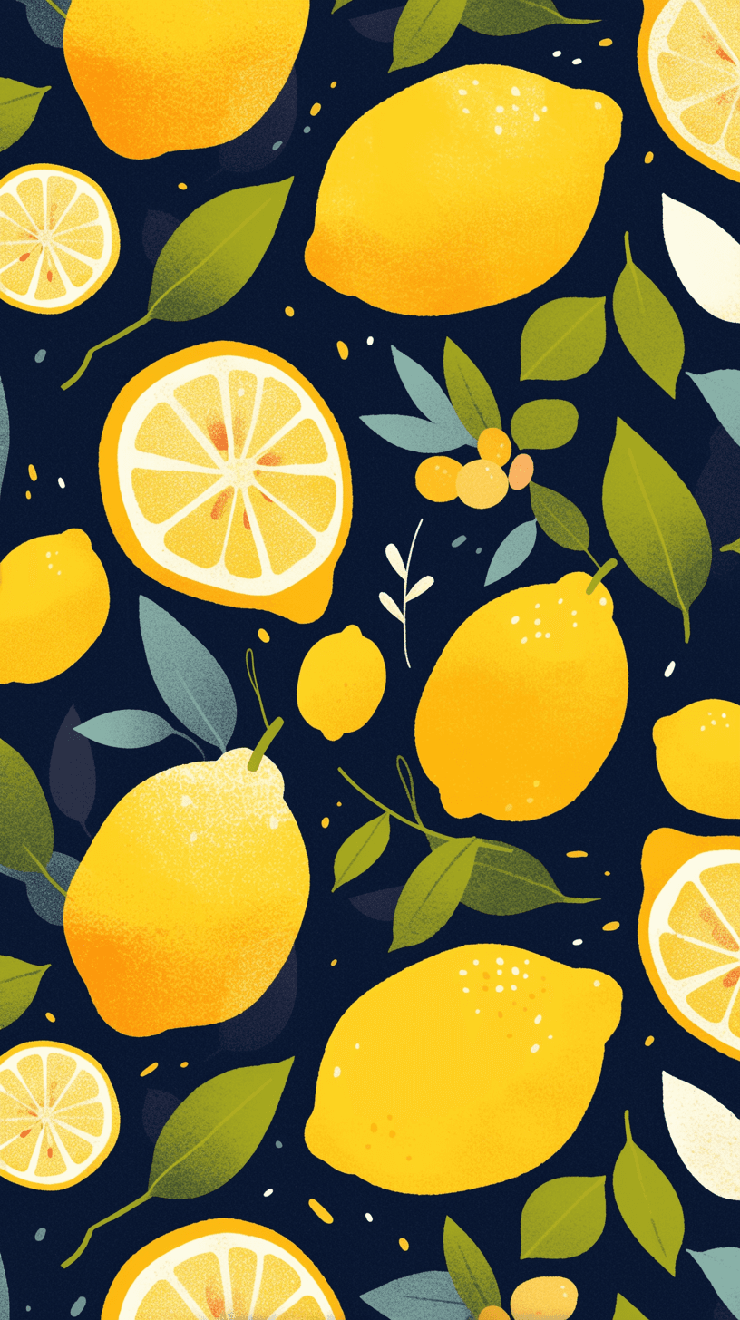Lemon Glide original repeating artwork