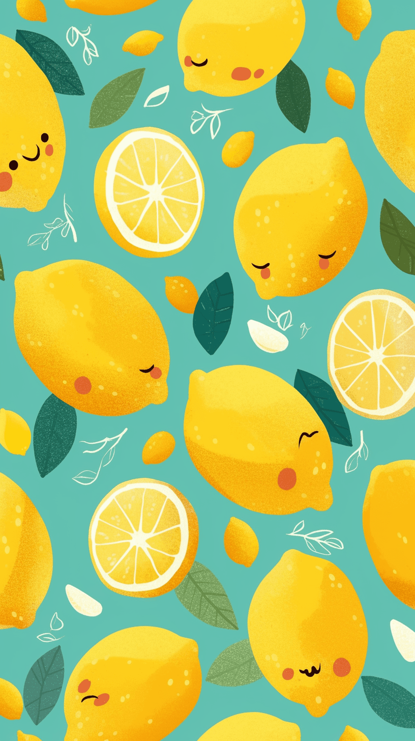 Lemon Flip original repeating artwork