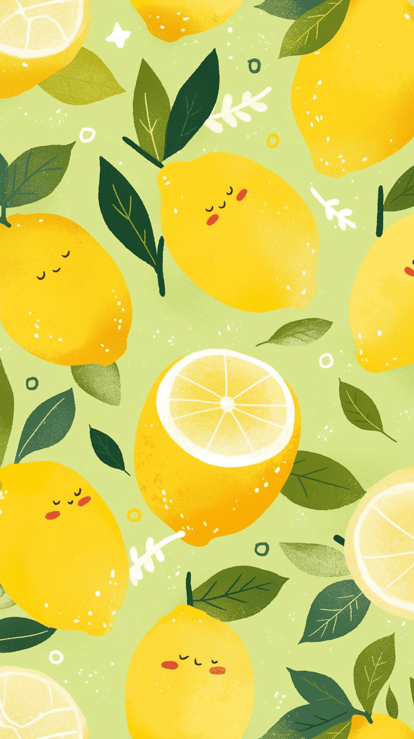 Lemon Party original repeating artwork