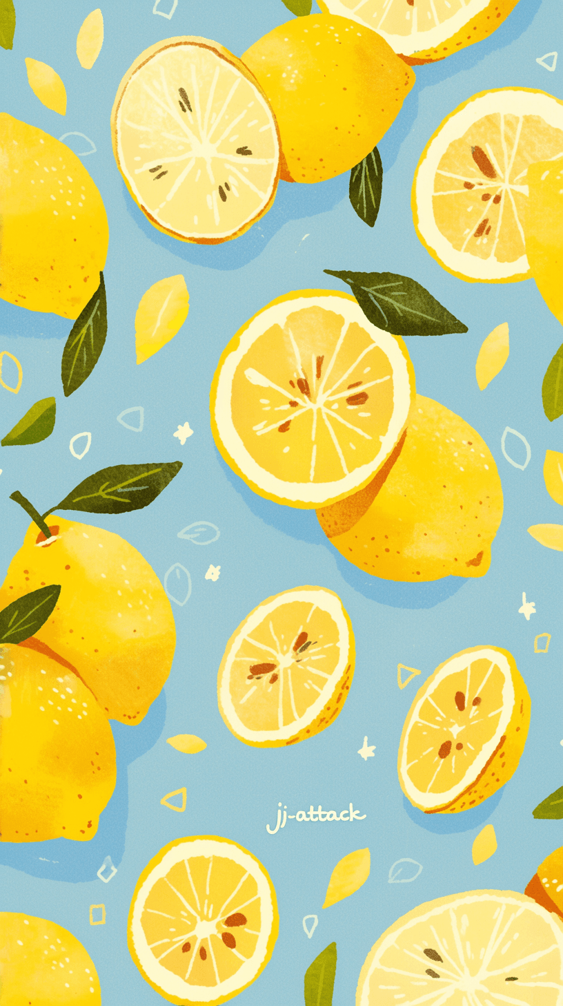 Lemon 010 original repeating artwork