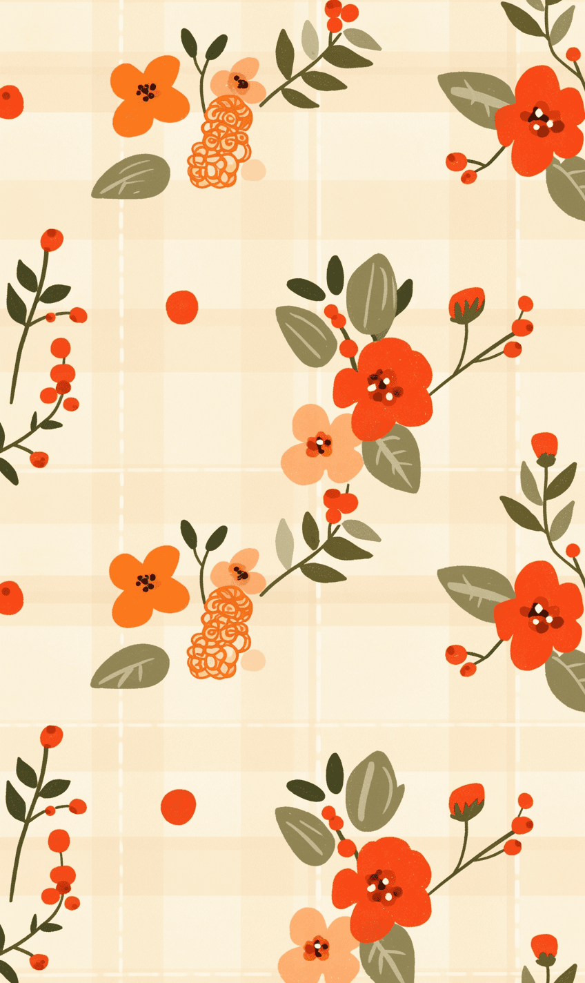 Retro Design Winter original repeating artwork