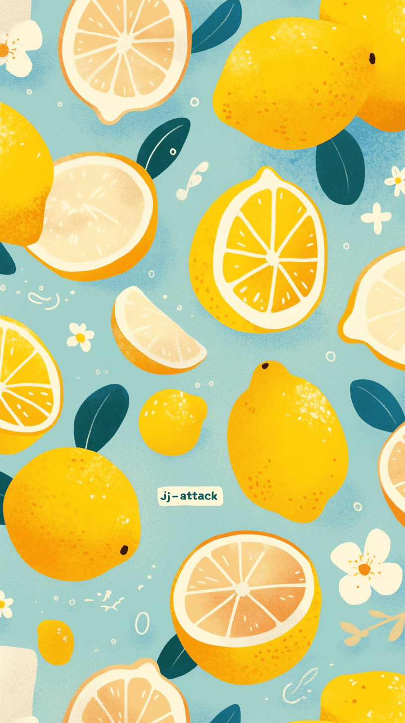 Lemon original repeating artwork