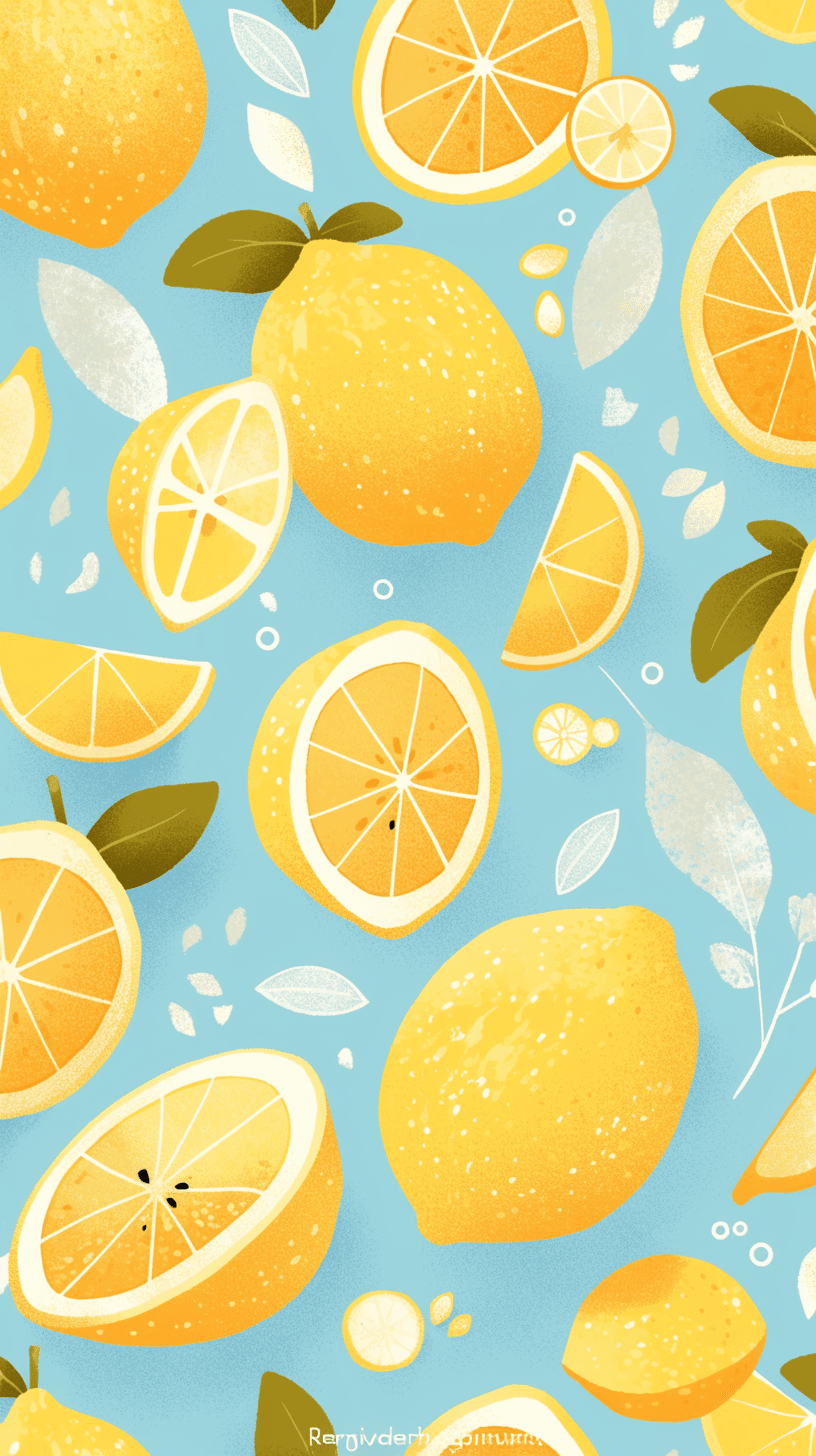 Lemon Shine original repeating artwork