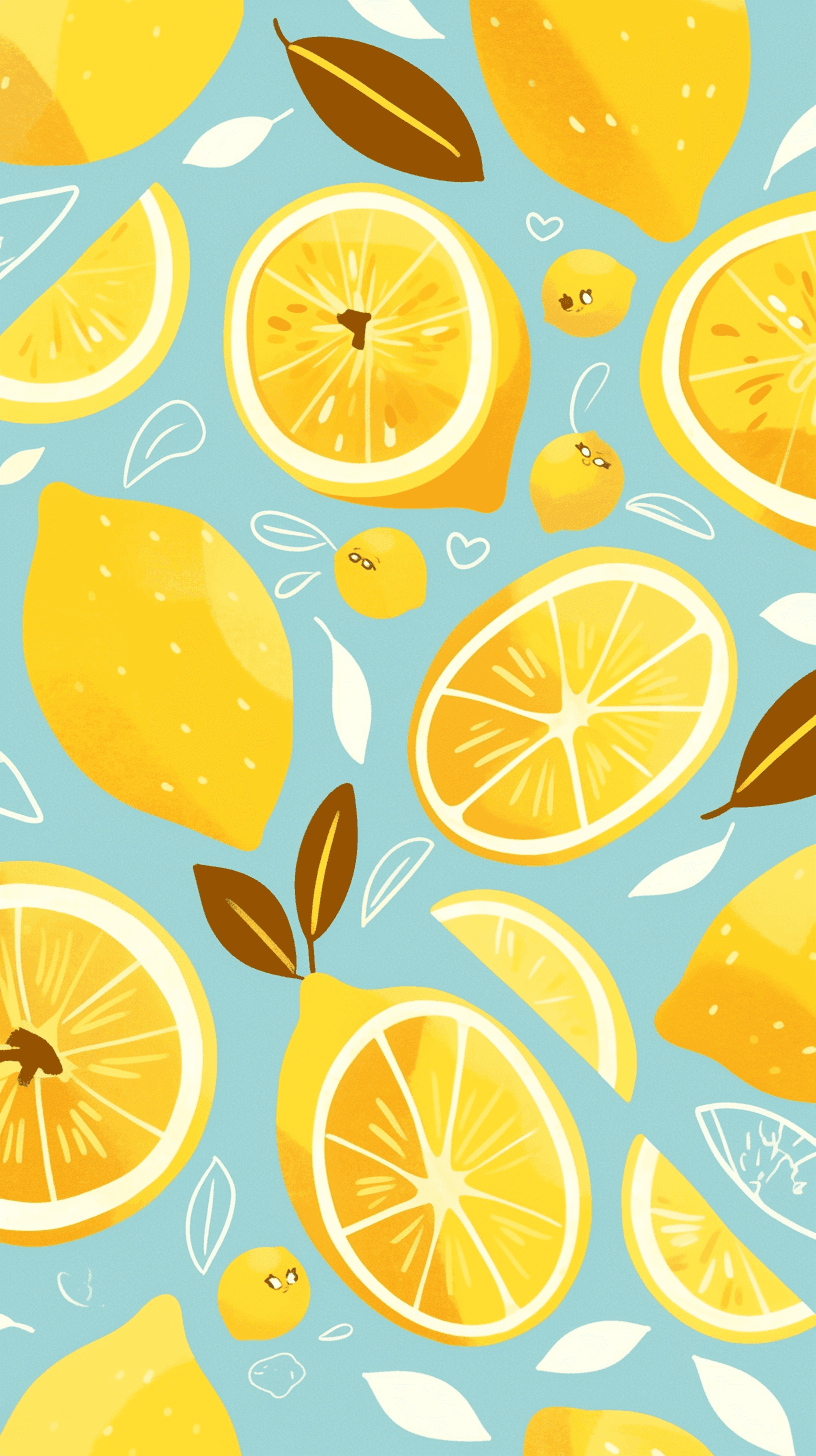 Lemon 019 original repeating artwork