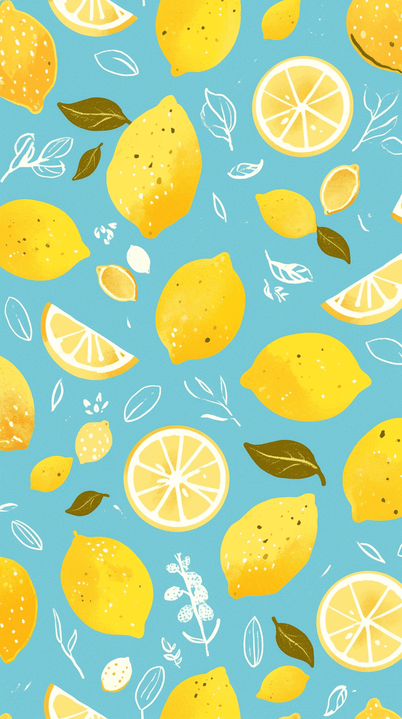 Lemon Bop original repeating artwork