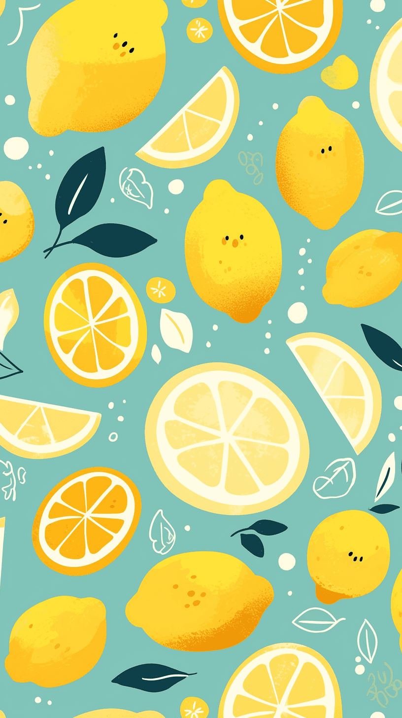 Lemon 009 original repeating artwork