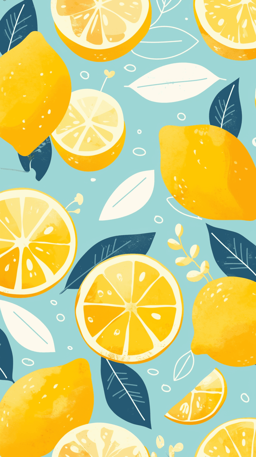 Lemon Duo original repeating artwork