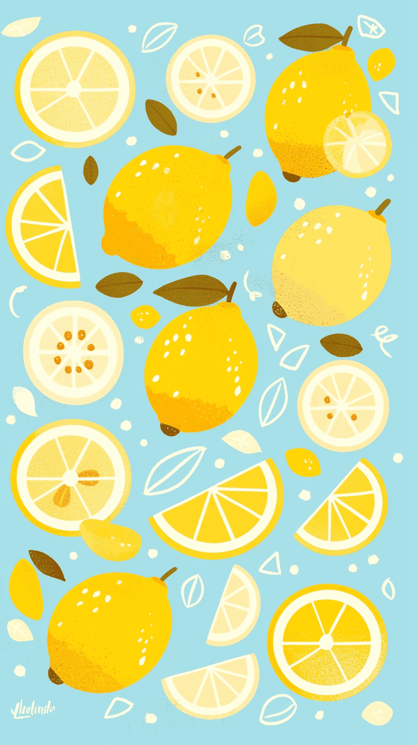 Lemon Gang original repeating artwork