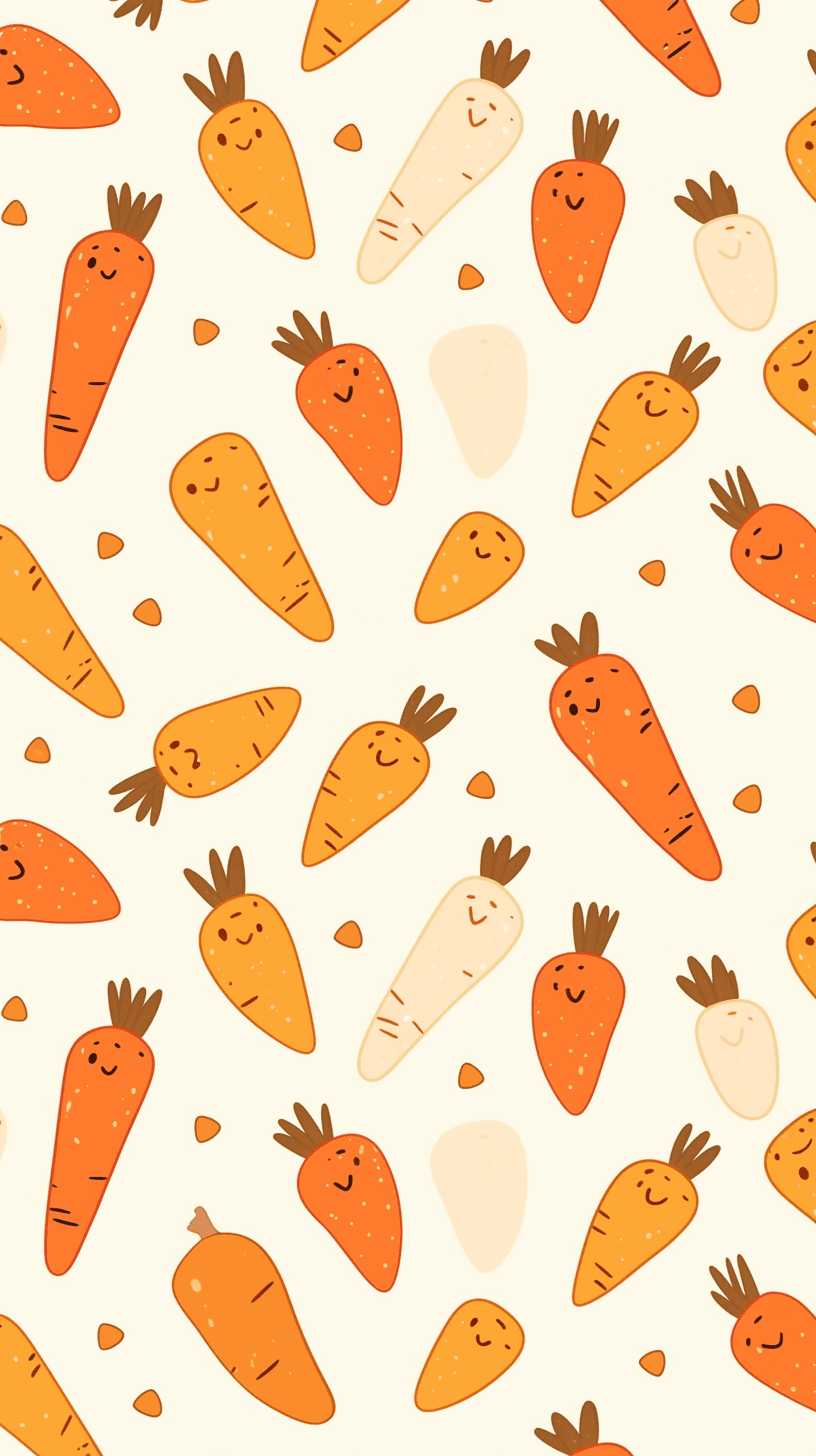 Carrot Midnight original repeating artwork