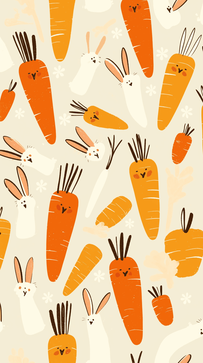 Carrot Dusk original repeating artwork