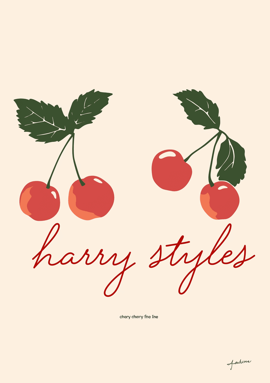 Retro Cherry Loop original repeating artwork