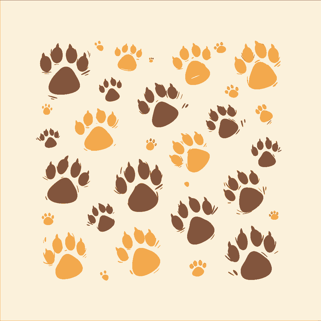 Bear Paw 001 original repeating artwork