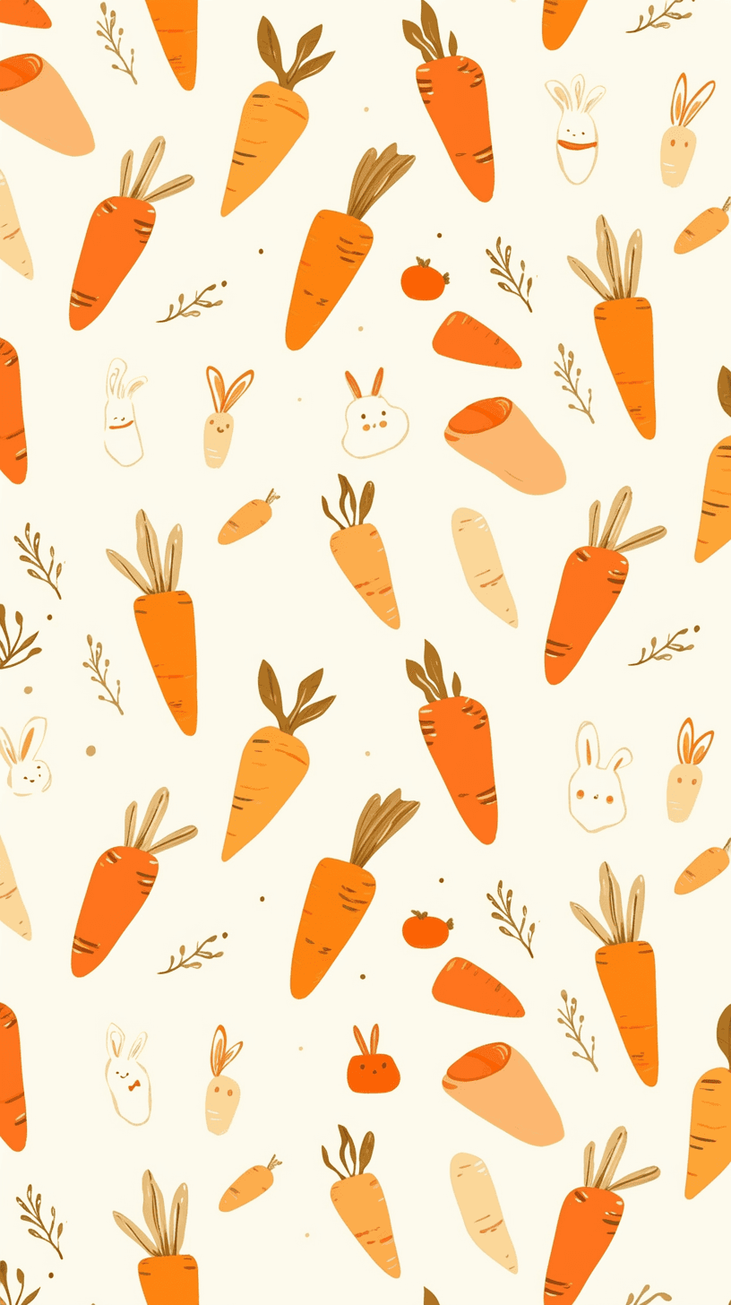 Carrot Starlight original repeating artwork