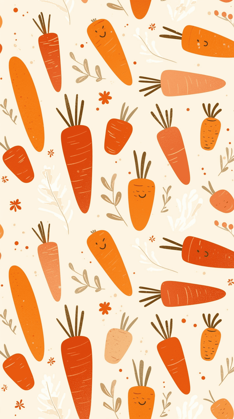 Carrot Pop original repeating artwork
