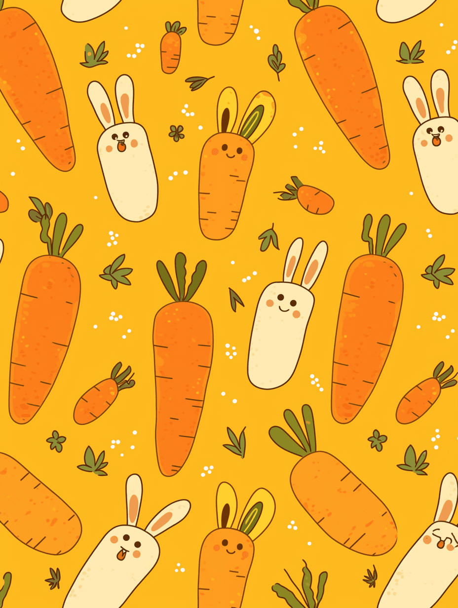 Carrot Flow original repeating artwork