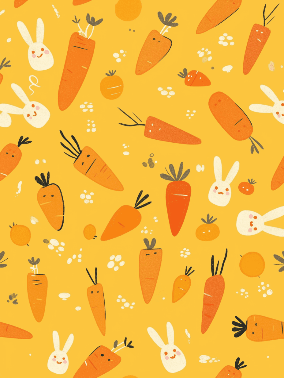 Carrot Dawn original repeating artwork