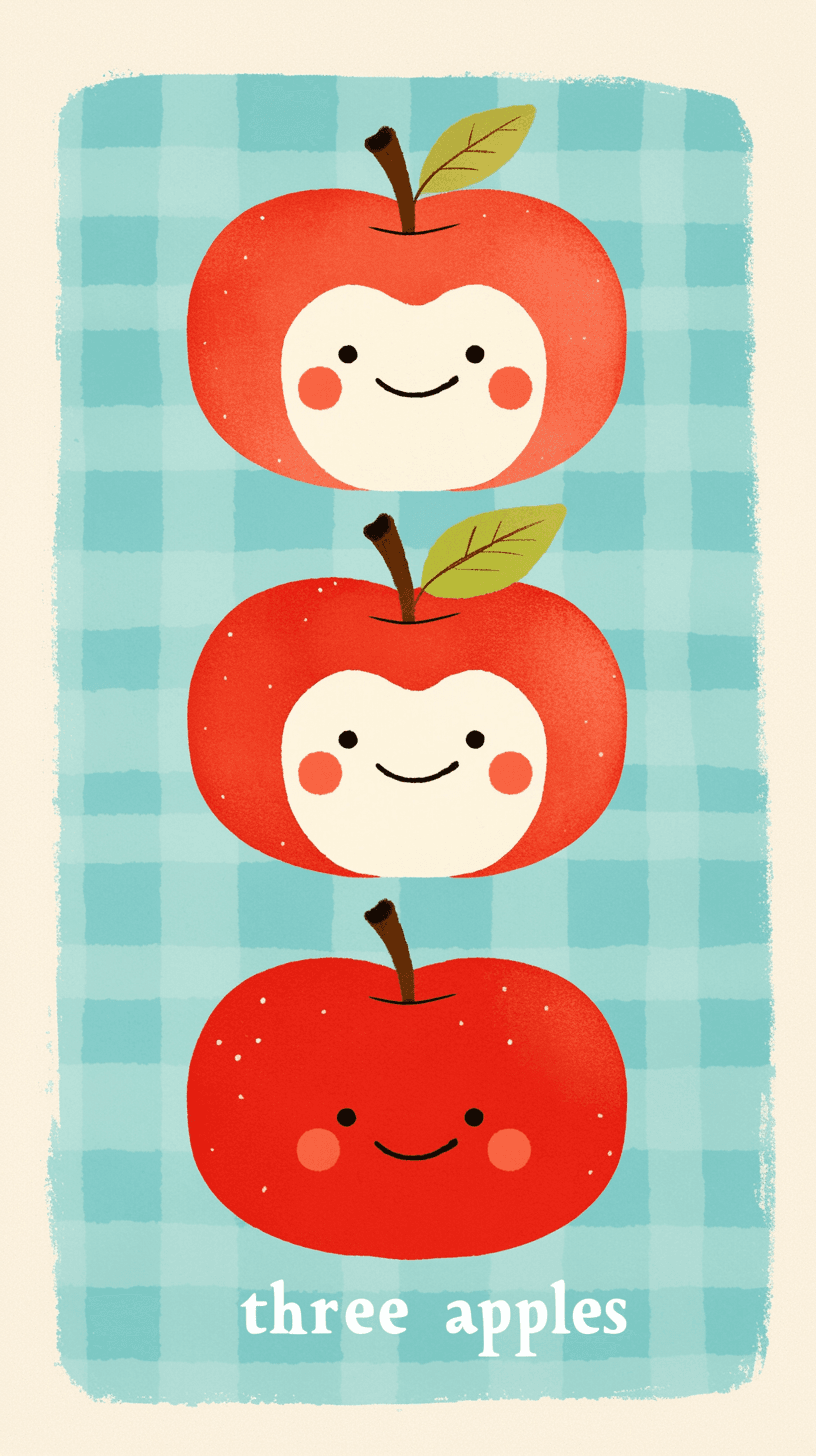 Apple Dusk original repeating artwork