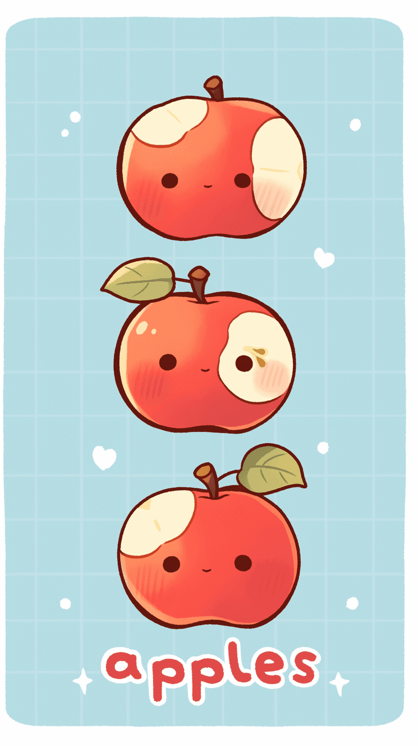 Apple Chase original repeating artwork