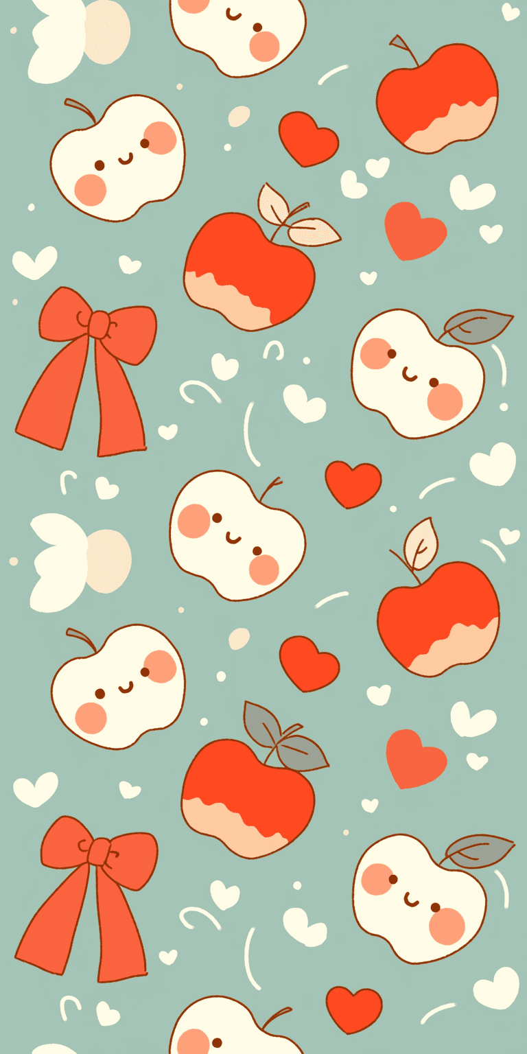 Apple Ride original repeating artwork