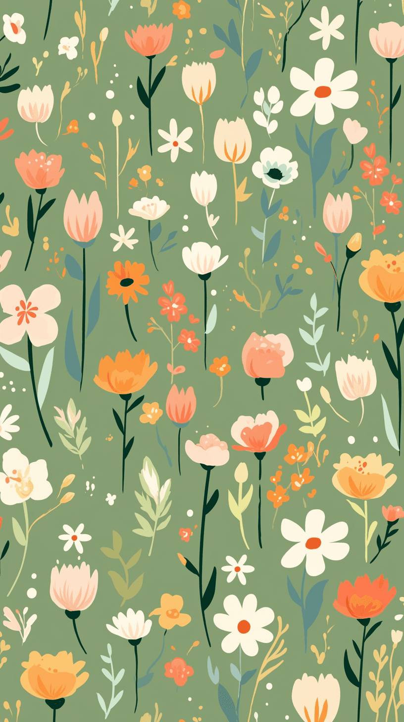 Blossom Burst original repeating artwork