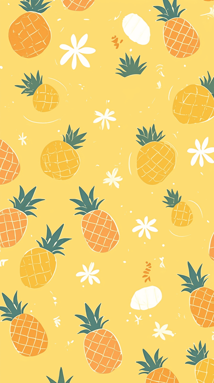 Pineapple Groove original repeating artwork
