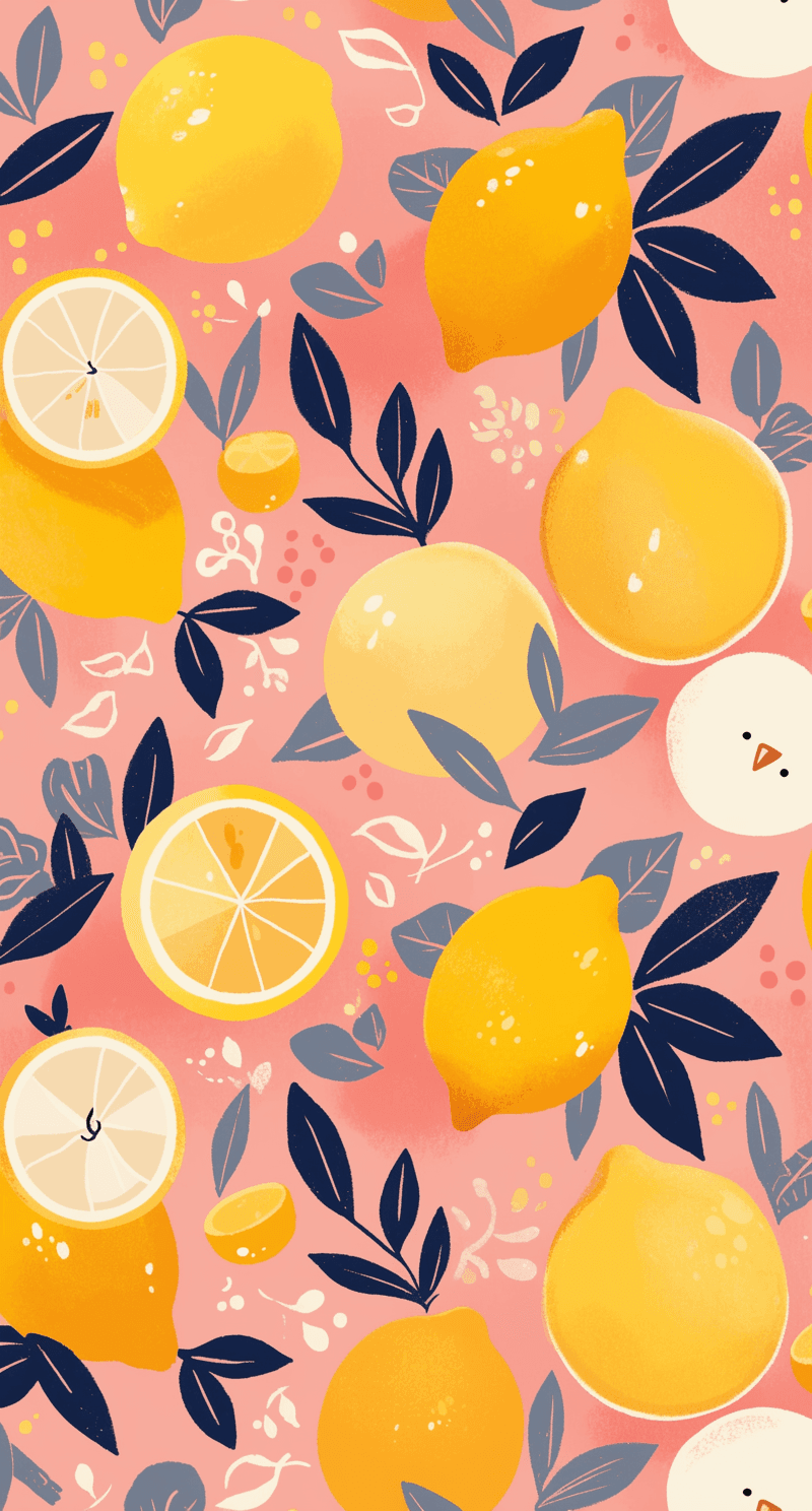 Orange Gang original repeating artwork
