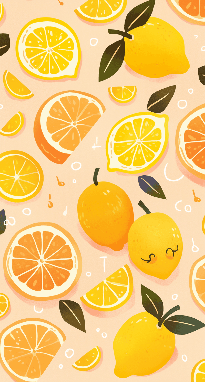 Orange Bop original repeating artwork