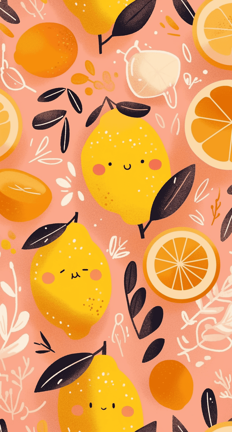 Orange Tune original repeating artwork