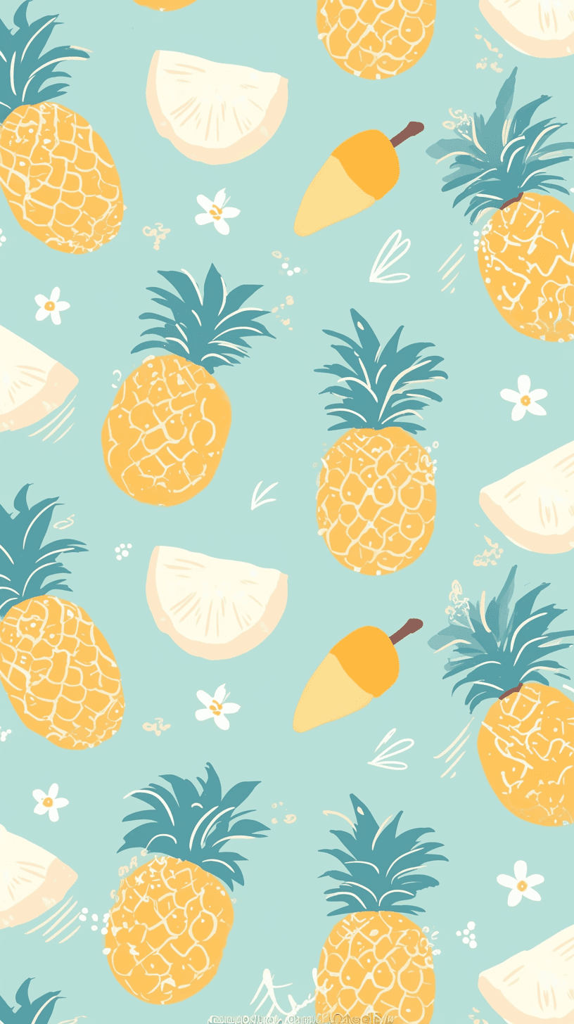 Pineapple Session original repeating artwork
