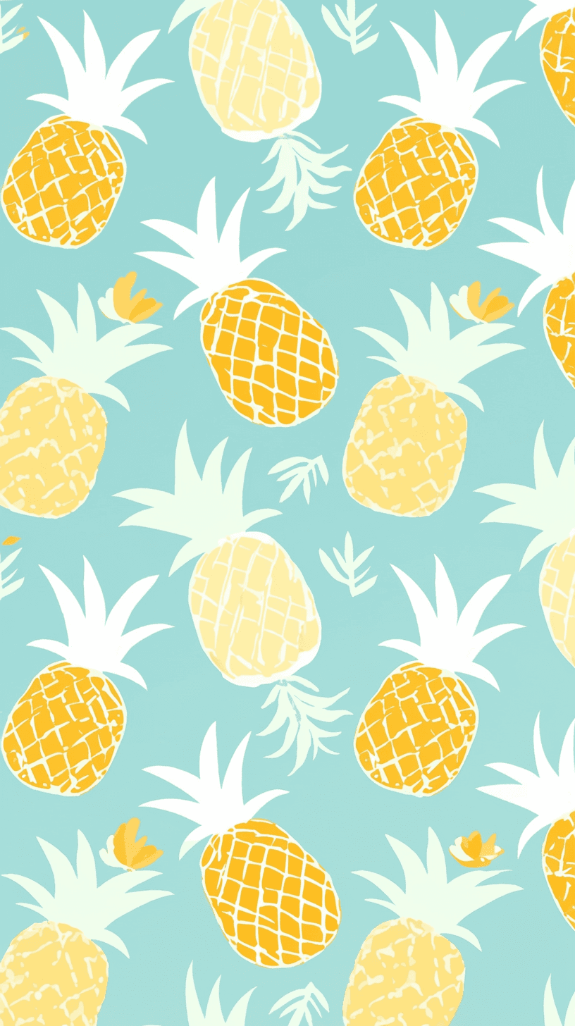 Pineapple 001 original repeating artwork