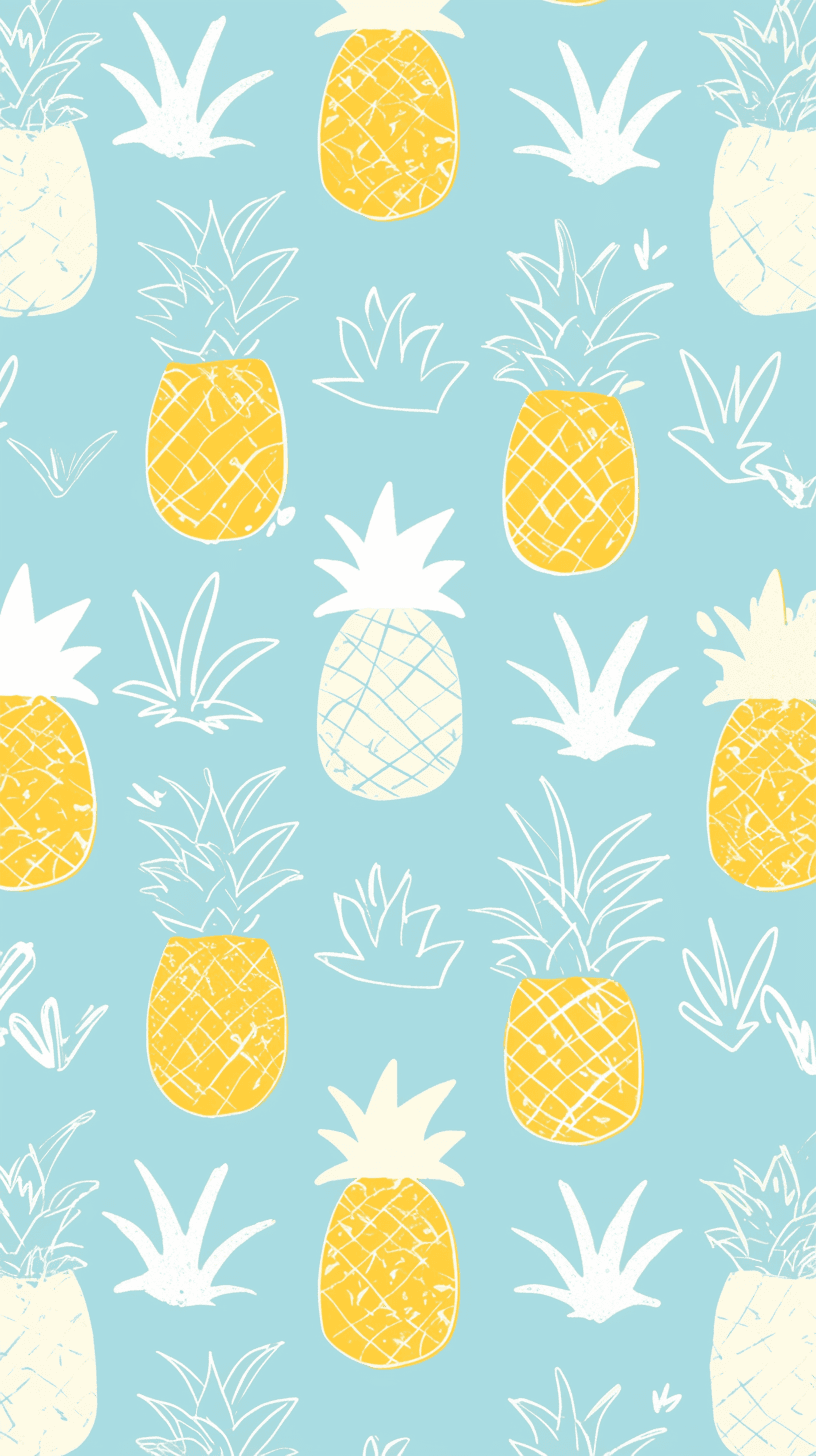 Pineapple Prism original repeating artwork