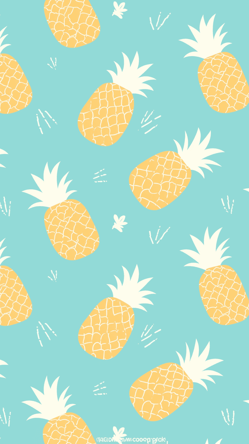 Pineapple Twilight original repeating artwork
