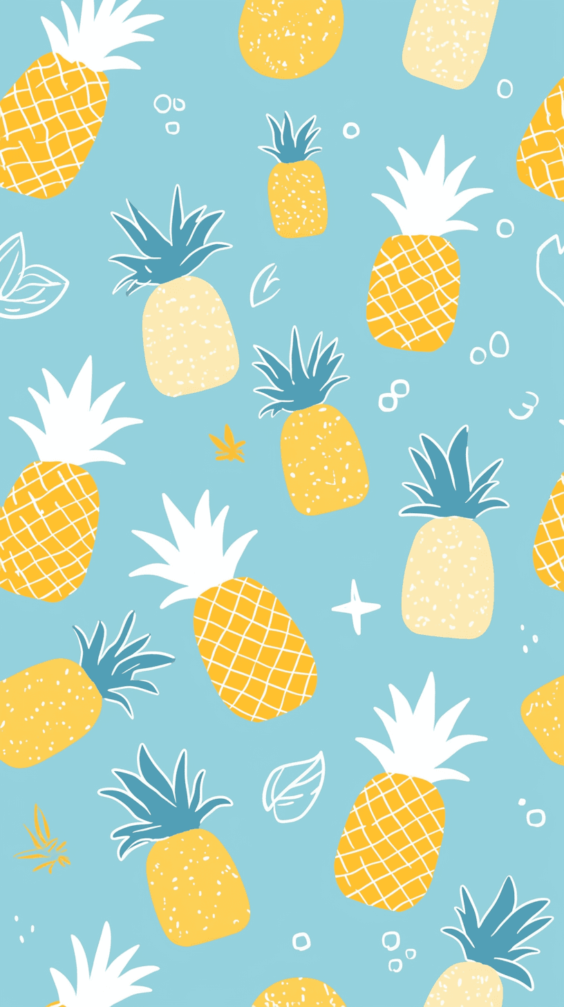 Pineapple Show original repeating artwork