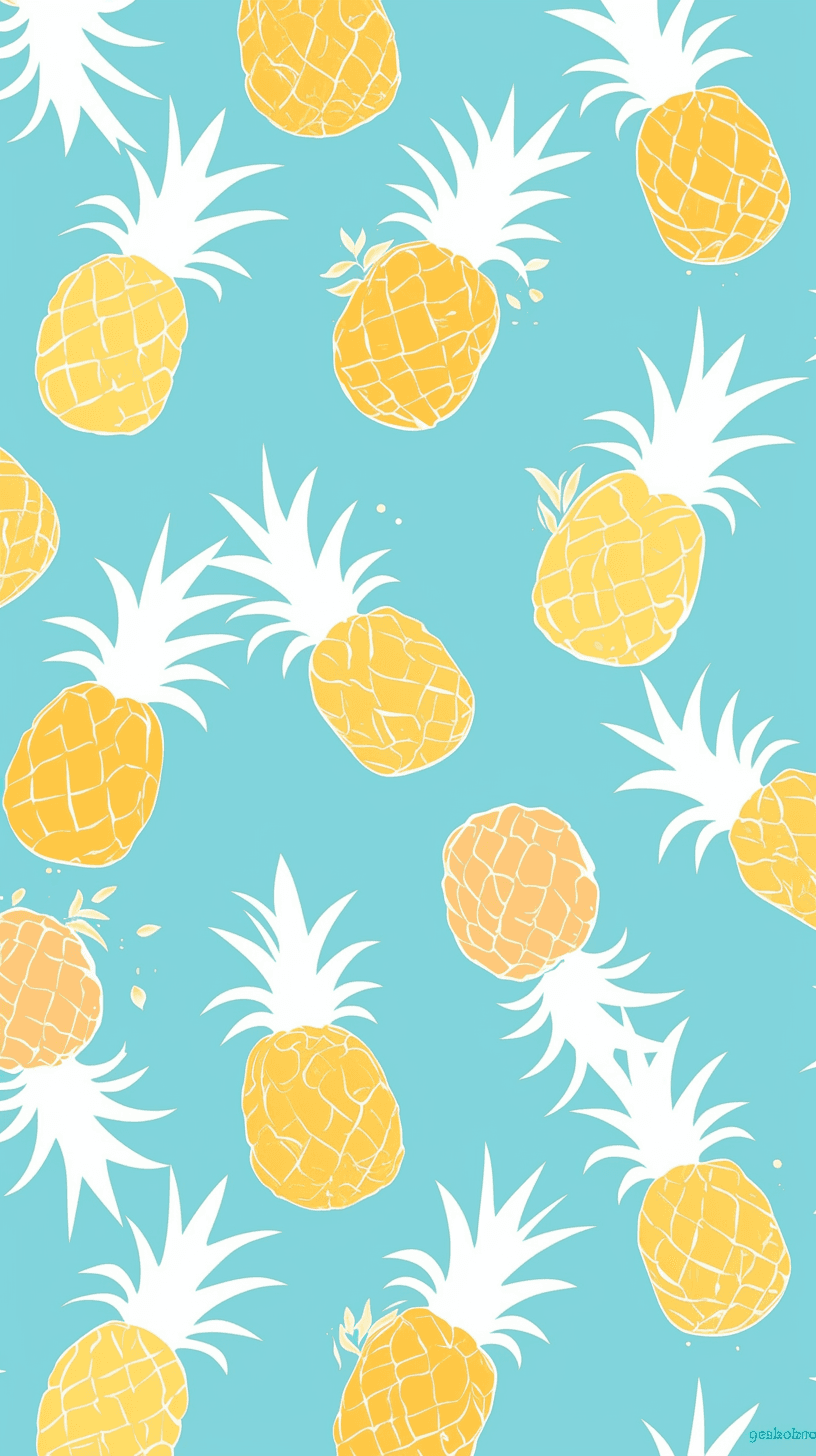 Pineapple Rush original repeating artwork