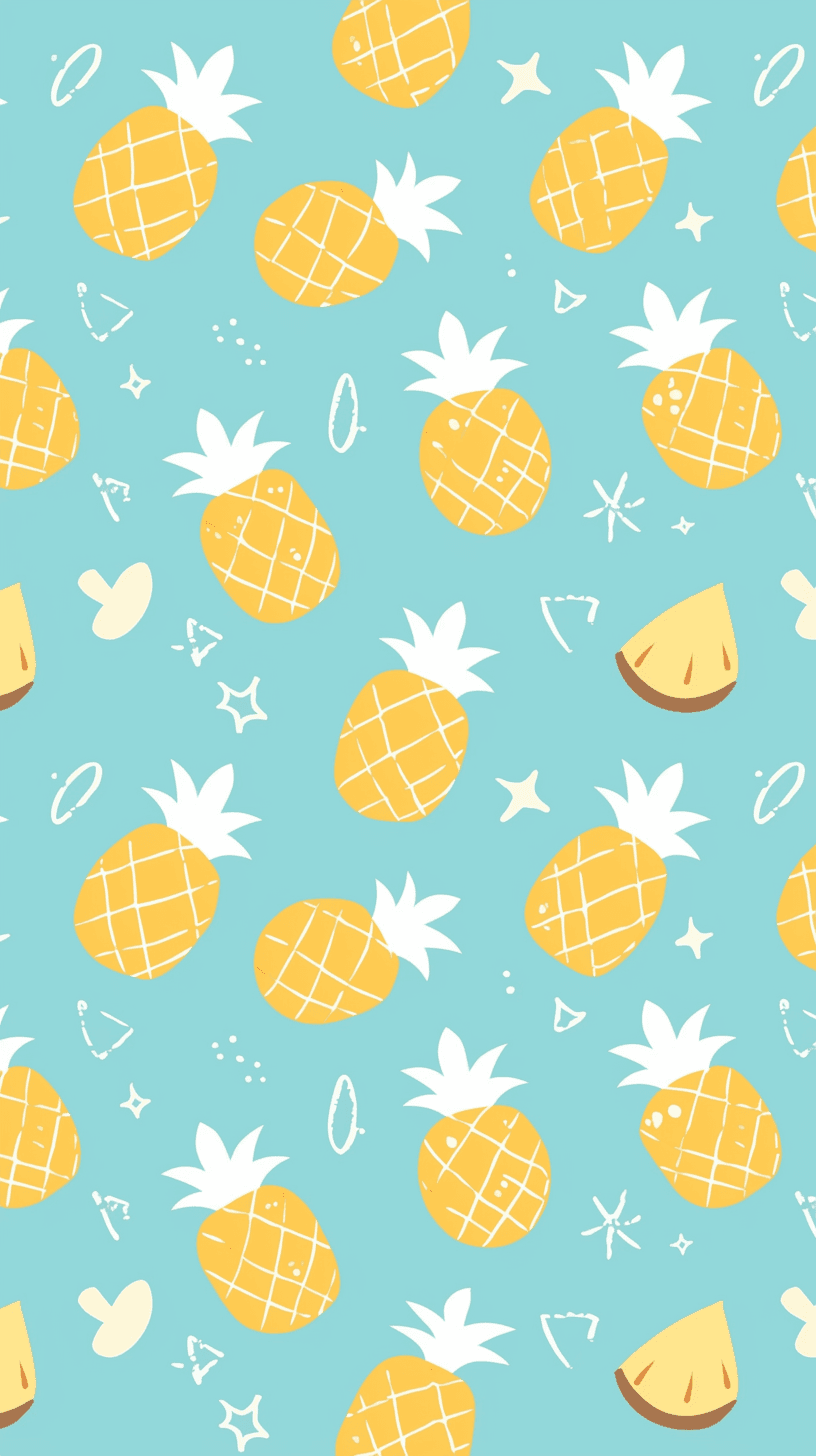 Pineapple Team original repeating artwork