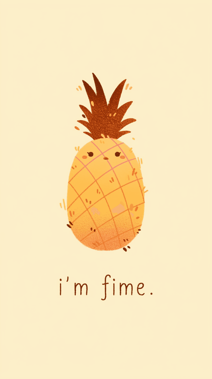 Pineapple Pastel original repeating artwork