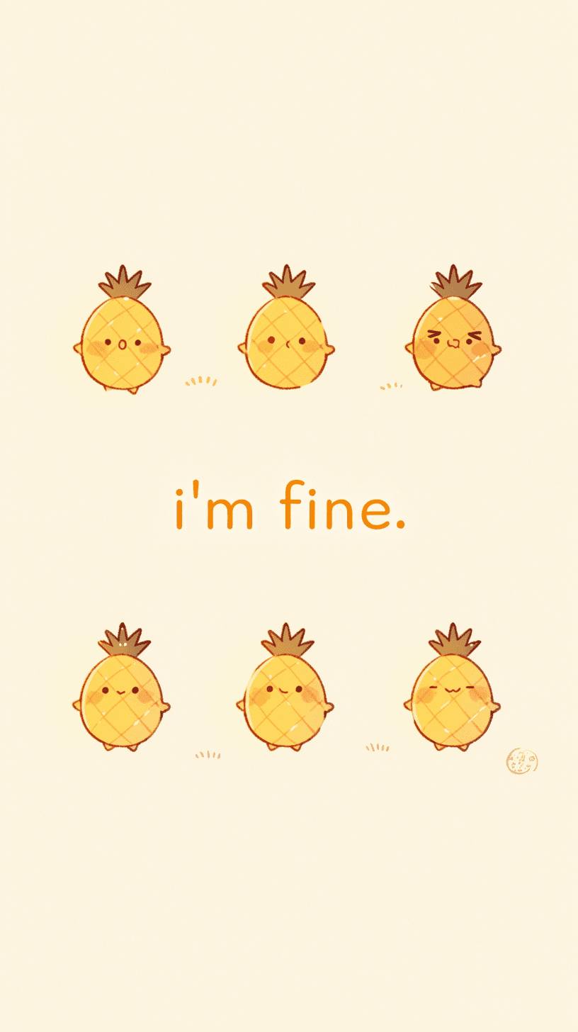 Pineapple Sprint original repeating artwork