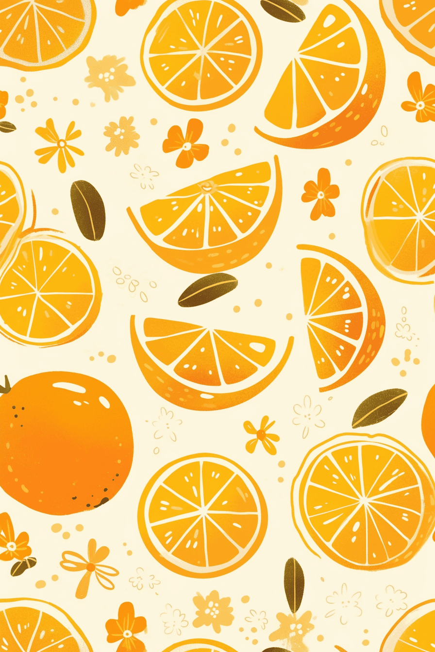 Orange Show original repeating artwork