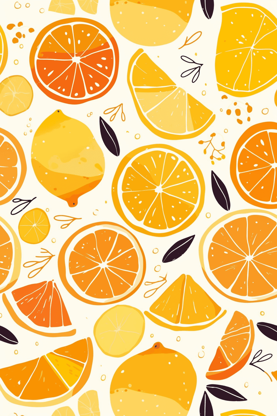 Orange 006 original repeating artwork