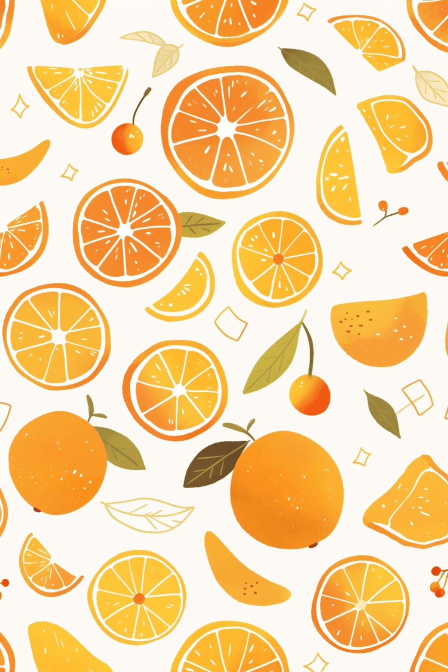 Orange Session original repeating artwork
