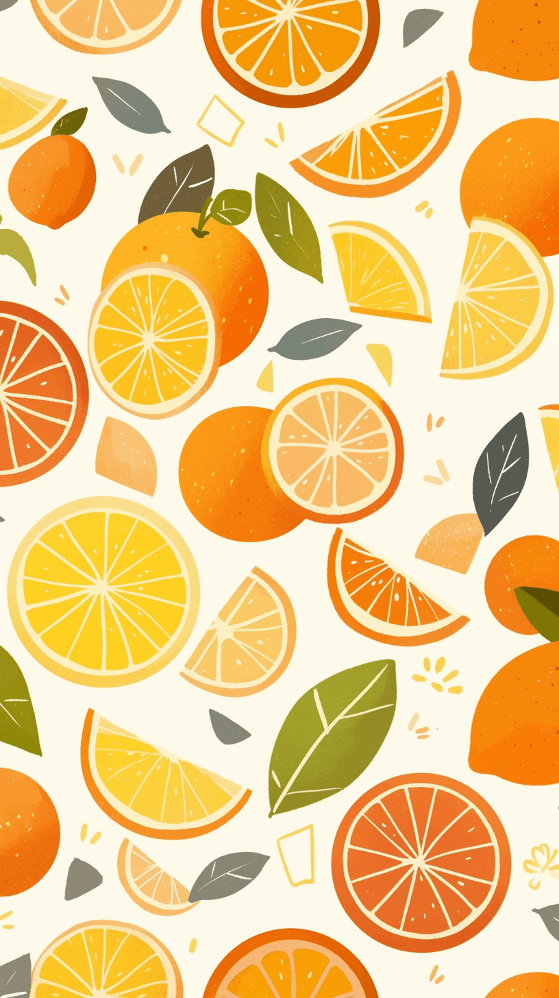 Orange Crew original repeating artwork