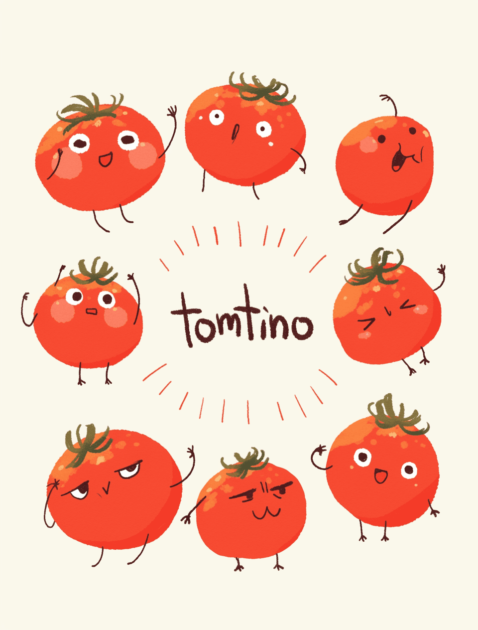 Tomato 003 original repeating artwork