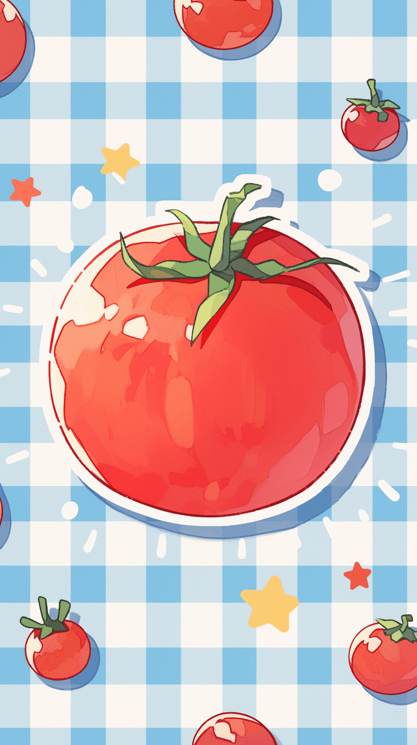 Tomato Gang original repeating artwork