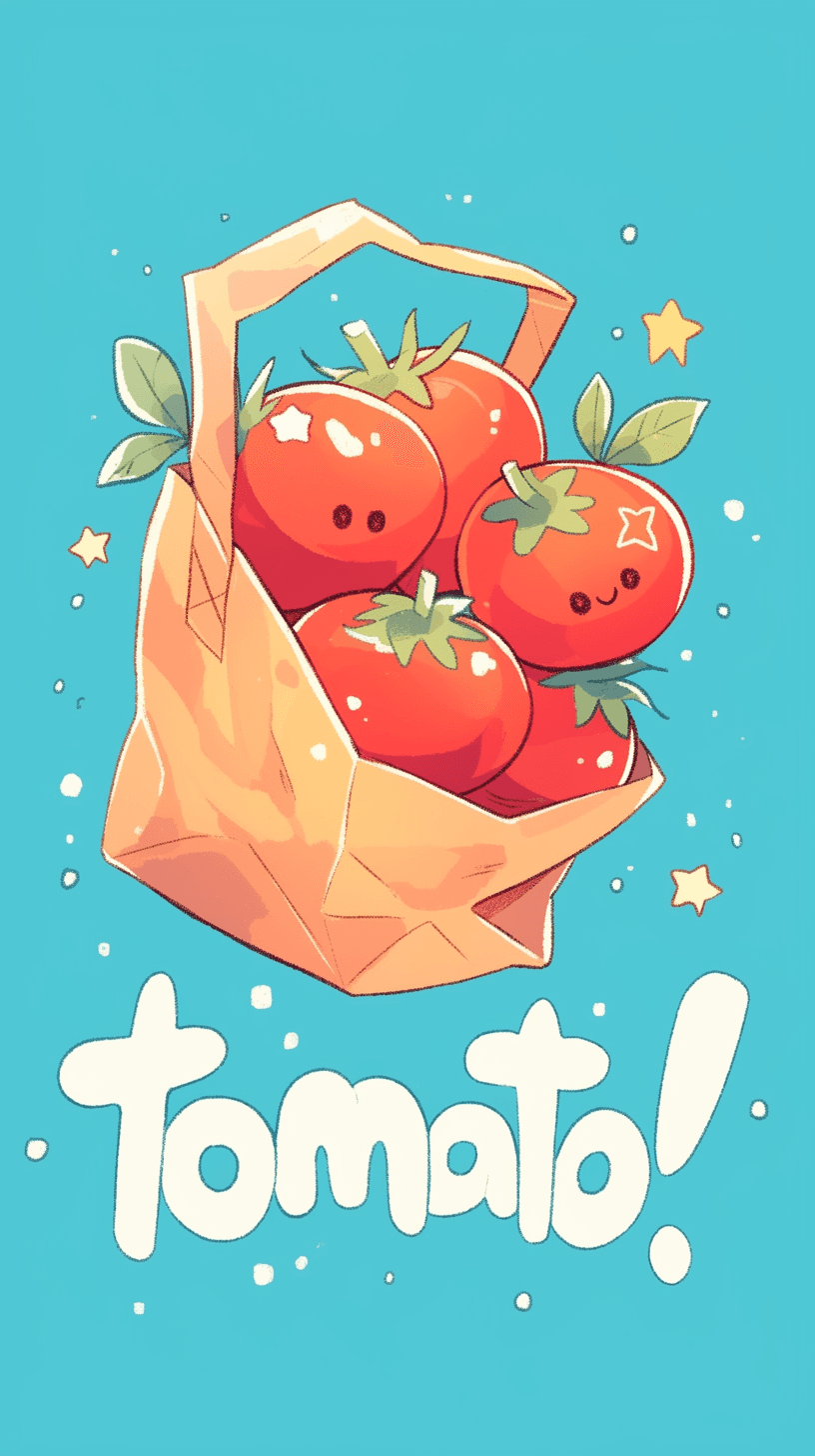 Tomato Tune original repeating artwork