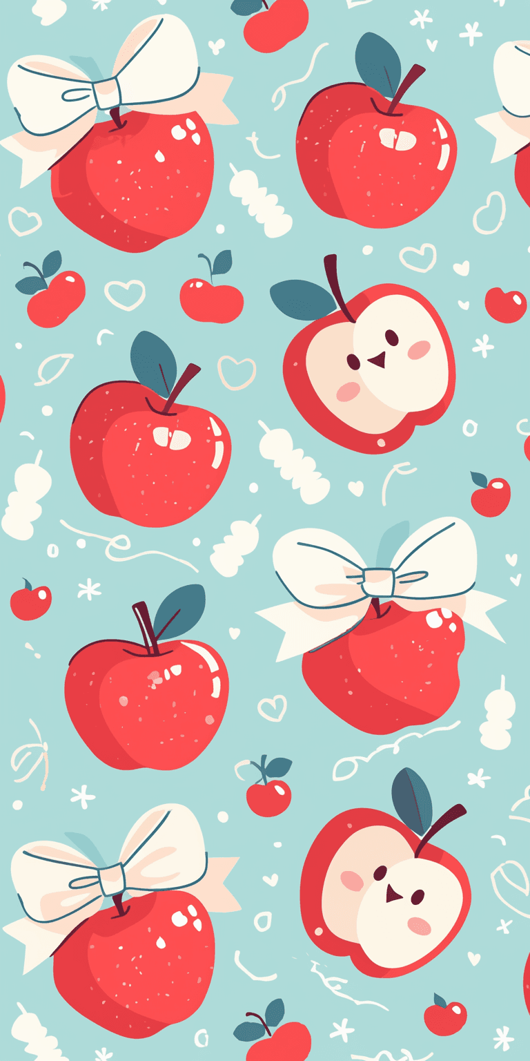 Apple Neon original repeating artwork