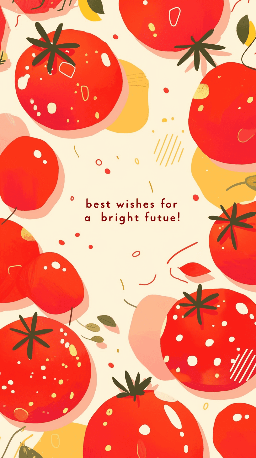 Tomato Rhythm original repeating artwork