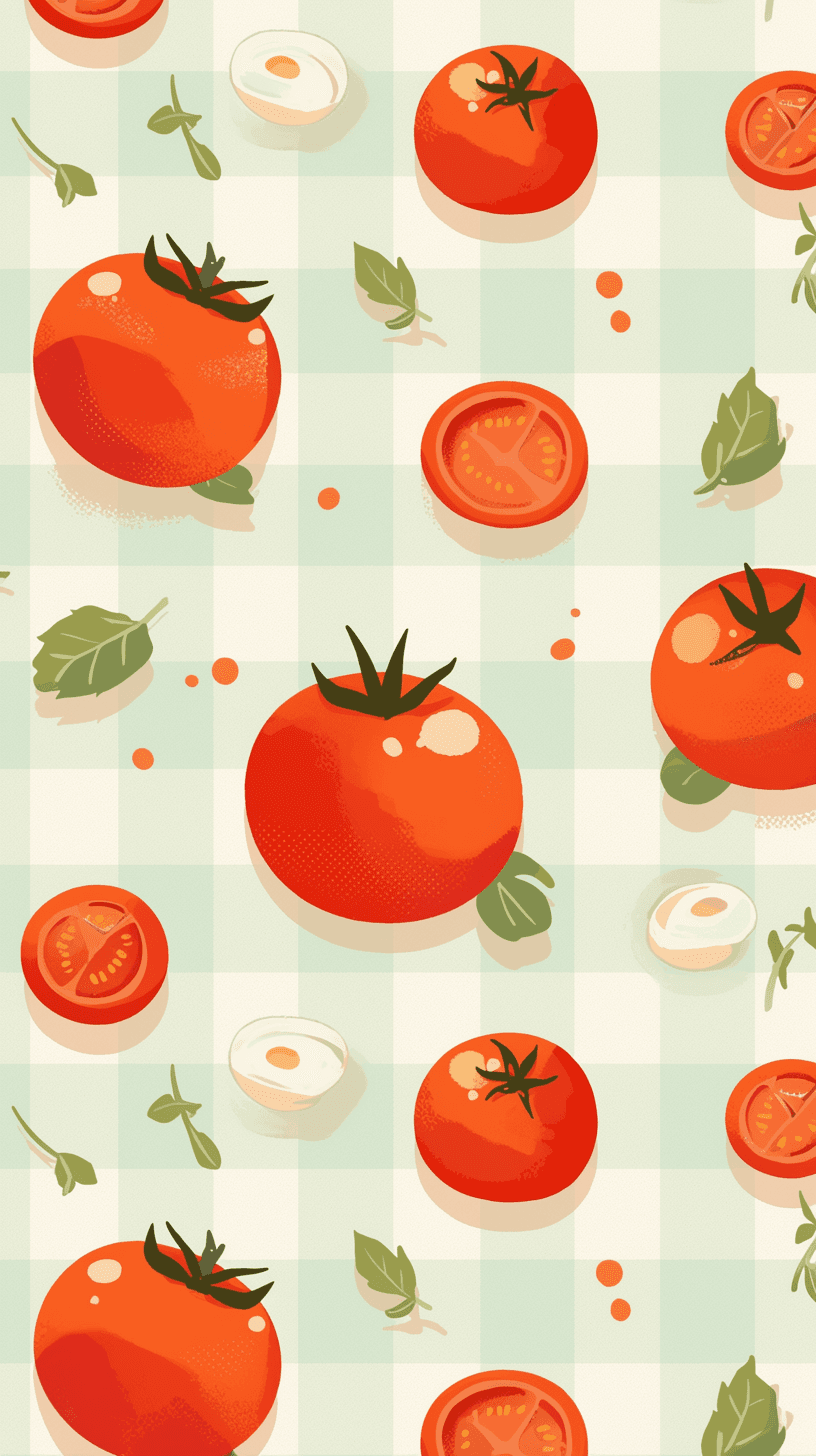 Tomato Flip original repeating artwork