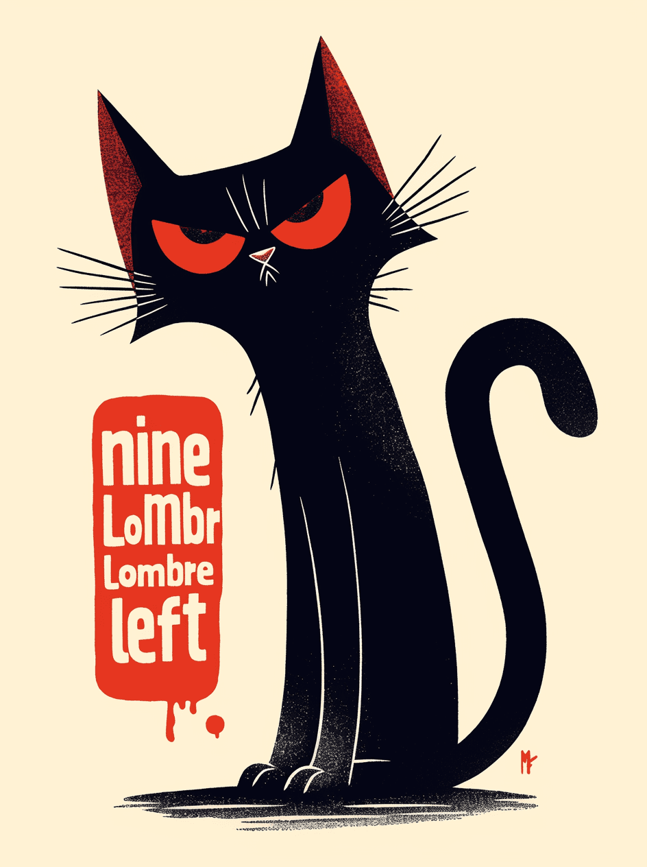 Retro Animals Shine On original repeating artwork