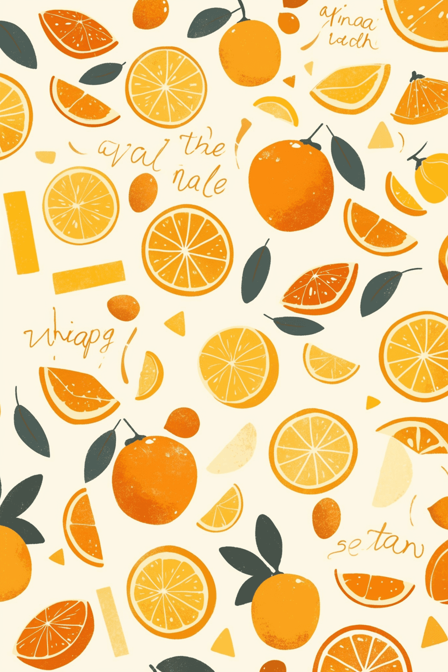 Orange 001 original repeating artwork