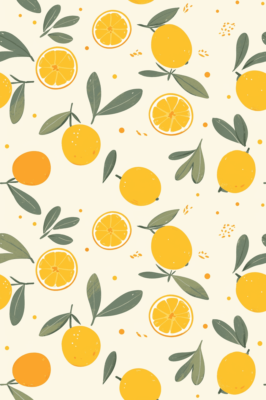 Orange Party original repeating artwork